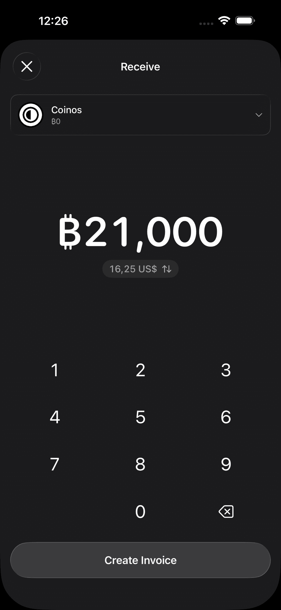 cashu.me receive flow
