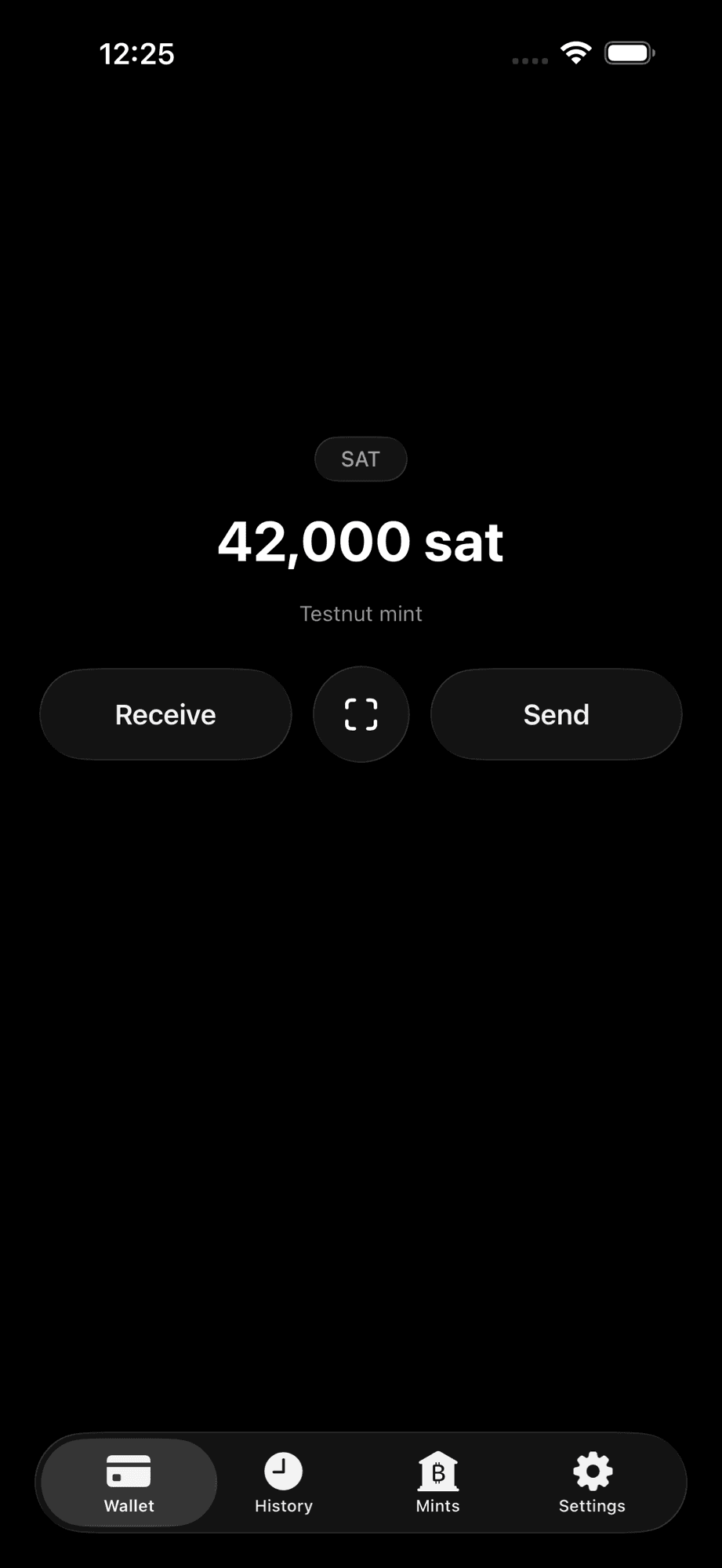 cashu.me wallet home